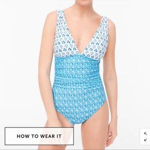 JCrew Factory Vneck swimsuit - 2X new with tags